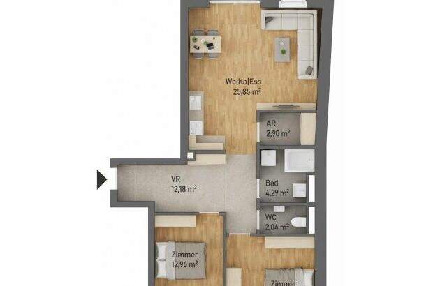 Terrassenwohnung kaufen in 8020 Graz (Bild 2)