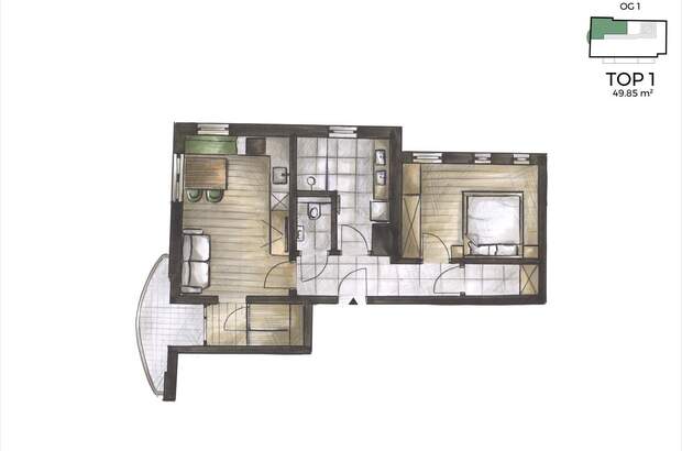 Terrassenwohnung kaufen in 8960 Öblarn (Bild 2)