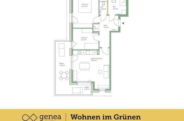 Wohnung mit Balkon mieten in 8010 Graz (Bild 2)