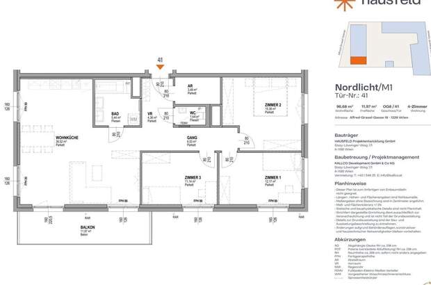 Wohnung mit Balkon mieten in 1220 Wien