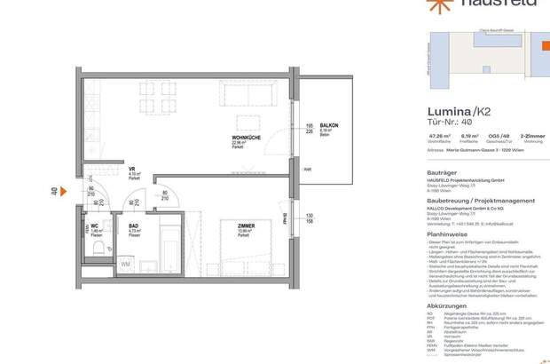 Wohnung mit Balkon mieten in 1220 Wien (Bild 1)