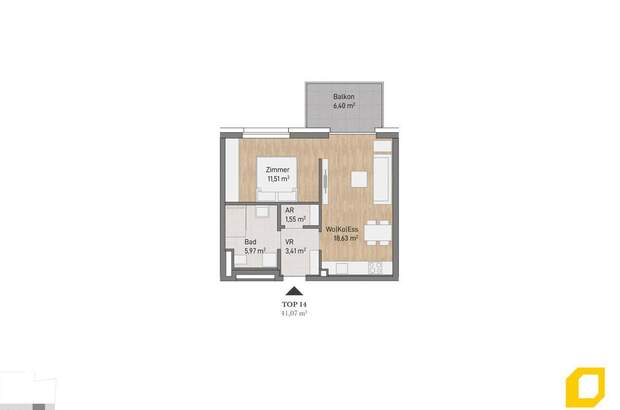 Wohnung mit Balkon kaufen in 8020 Graz (Bild 2)