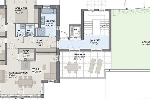 Wohnung mit Balkon kaufen in 5310 Mondsee (Bild 5)