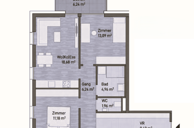 Terrassenwohnung kaufen in 8020 Graz Gries