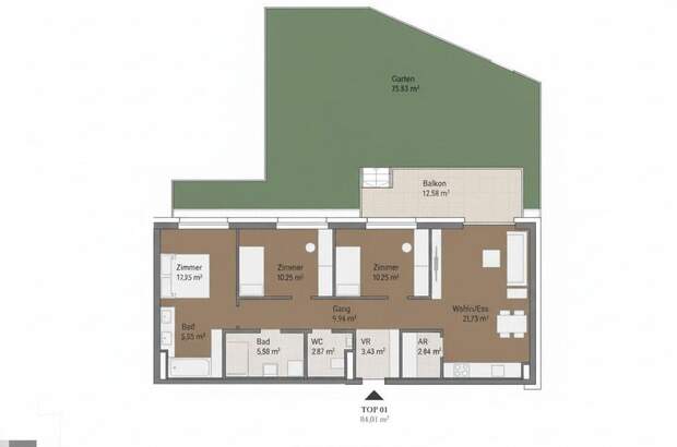 Wohnung mit Balkon kaufen in 8020 Graz (Bild 3)